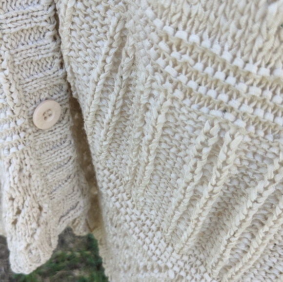 Ivory BCBGMaxAzria Long Cardigan - Picture 4 of 4